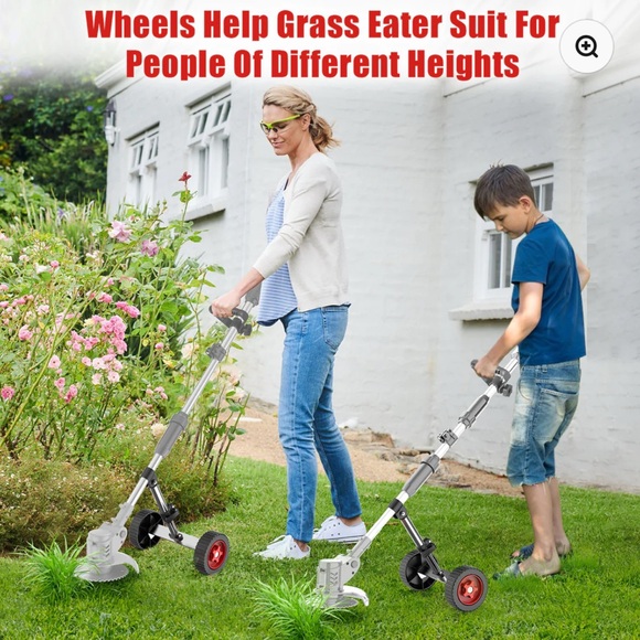 Tanbaby Electric Weed Wacker Attachment Wheels for 8/9” Weed Eater - Picture 5 of 7